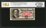 Fr. 1381. 50 Cent. Fifth Issue. PCGS Banknote Superb Gem Uncirculated 67 PPQ.