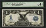 Fr. 236. 1899 $1 Silver Certificate. PMG Choice Uncirculated 64 EPQ.