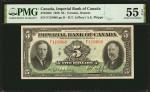 CANADA. Imperial Bank of Canada. 5 Dollars, 1939. CH #375-24-02. PMG About Uncirculated 55 EPQ.