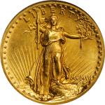 MCMVII (1907) Saint-Gaudens Double Eagle. High Relief. Wire Rim. Proof-62 (NGC). OH.