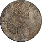 MEXICO. 8 Reales, 1797-Mo FM. Mexico City Mint. Charles IV. NGC AU-55.