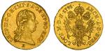 Austria. Leopold II (1790-1792). Ducat, 1791 E. Karlsburg. Laureate head right, rev. Crowned Imperia