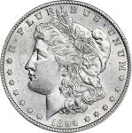1894-S Morgan Silver Dollar. AU-58 (PCGS).