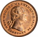 1799 (ca. 1860) Merriams Washingtons Tomb Medal. First Obverse, First Reverse. Copper. 32 mm. Musant