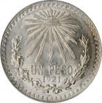 MEXICO. Peso, 1921-M. Mexico City Mint. ANACS MS-63.