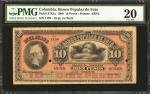 COLOMBIA. Banco Popular de Soto. 10 Pesos, 1900. P-S783a. PMG Very Fine 20.
