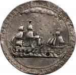 1787 Columbia and Washington Medal. Silver, 39.7 mm VF Details--Damage (PCGS).