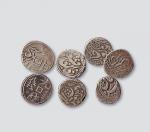 新疆早期银币一组七枚