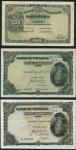Banco de Portugal, 500 Reis, old date 27th December 1904, 2500 Reis (2), 30th June 1909, 30th Septem