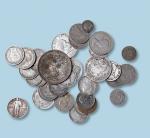 世界各国不同时期中小银币一组四十余枚