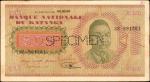 KATANGA. Banque Nationale du Katanga. 500 Francs, ND (1960). P-9s. Specimen. Very Fine.
