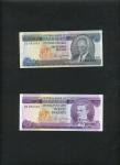 Central Bank of Barbados, $20, 1973, serial number D/1 000095, violet, Prescod at right, also $100, 