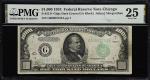Fr. 2211-Gdgs. 1934 Dark Green Seal $1000 Federal Reserve Note. Chicago. PMG Very Fine 25.