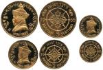 Coins of BHUTAN, Maharaja Jigme Dorji Wanchuck (1952-72): Gold Proof Set 1966, struck to mark the 40