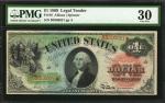 Fr. 18. 1869 $1 Legal Tender Note. PMG Very Fine 30.