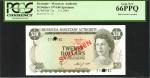 BERMUDA. Bermuda Monetary Authority. 20 Dollars, 1974-86. P-31s. Specimen. PCGS Gem New 66 PPQ.
