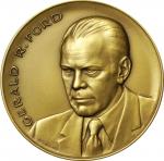 1974 Gerald R. Ford Inaugural Medal. Bronze. 69.8 mm. Dusterberg-OIM 19B70, MacNeil-GRF 1974-6. Mint