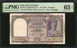 1943年印度储备银行10卢比。 INDIA. Reserve Bank of India. 10 Rupees, ND (1943). P-24. PMG Gem Uncirculated 65 E