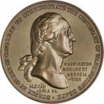 Lot of (3) Different 1899 Washington Monument Association Medals. Bronze. 40.5 millimeters. Mint Sta