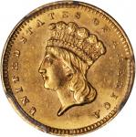 1860-S Gold Dollar. MS-62 (PCGS).
