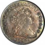 1799/8 Draped Bust Silver Dollar. BB-141, B-3. Rarity-3. 15 Stars. MS-62 (PCGS). CAC.