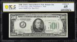 Fr. 2202-J. 1934A $500 Federal Reserve Note. Kansas City. PCGS Banknote Choice Extremely Fine 45.