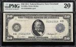 Fr. 1039a. 1914 $50 Federal Reserve Note. Cleveland. PMG Very Fine 20.