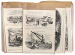 Civil War. A group of 56 19th Century folio plates with various illustrations depicting events and f