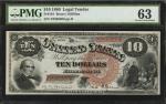 Fr. 101. 1880 $10 Legal Tender Note. PMG Choice Uncirculated 63.