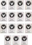 Complete Date Set of Silver Eagles, 1986-2015. Chief Engraver John M. Mercanti Signature. Proof-70 D