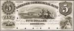 Oshkosh City, Wisconsin. Oshkosh Commercial Bank. Nov. 15, 1856. $5. Choice Uncirculated. Proof.