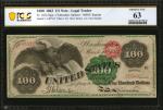 1863年100元纸币 PCGS-ChoiceUnc63 $100 Legal Tender Note