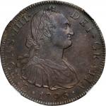 MEXICO. 8 Reales, 1796-Mo FM. Mexico City Mint. Charles IV. NGC AU-58.