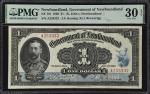 CANADA-NEWFOUNDLAND. Government of Newfoundland. 1 Dollar, 1920. NF-12c. PMG Very Fine 30 EPQ.