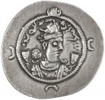 SASANIAN KINGDOM: Varahran VI (Wahran), 590-591, AR drachm (4.04g), GD (Jayy), year 1, G-203, Saeedi