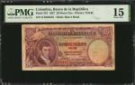 COLOMBIA. Banco de la Republica. 20 Pesos Oro, 1927. P-378. PMG Choice Fine 15.
