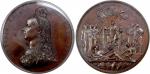 1887年英国维多利亚女王登基50周年纪念章，PCGS SP63BN。Great Britain, Medal, 1887, commemorating the Golden Jubilee of V