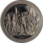1892 Worlds Columbian Exposition. Landing of Columbus / Liberty Head Medal. Eglit-51. Aluminum. MS-6