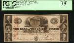 Philadelphia, Pennsylvania. Bank of the United States (3rd). September 1, 1840. $500. PCGS Currency 