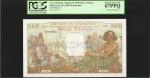 NEW CALEDONIA. Banque de LIndo-Chine. 1000 Francs, ND (1940-65). P-43s. Specimen. PCGS Superb Gem Ne