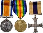 (1917) Military Cross. Silver, 46 x 44 mm. MY-33.
