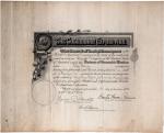 Diploma of Honorable Mention issued by the Board of Lady Managers of the Worlds Columbian Exposition