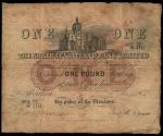 North of Scotland Bank Limited, ｣1, 1 May 1907, serial number A/W 66/110, black and white, illustrat