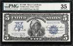 Fr. 280m. 1899 $5 Silver Certificate Mule Note. PMG Choice Very Fine 35.
