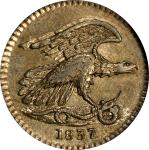 New York--New York. 1837 Feuchtwanger Cent. HT-268, Low-120, W-NY-480 Dies 5-G. Rarity-2. German Sil