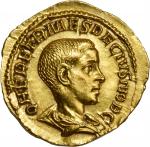 HERENNIUS ETRUSCUS AS CAESAR. AV Aureus (4.28 gms), Rome Mint, A.D. 250-251. NGC Ch AU, Strike: 5/5 