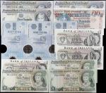 IRELAND. Lot of (13). Bank of Ireland. 1, 5 & 10 Pounds, 1977-2005. P-Various. Very Fine.