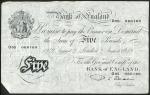 Bank of England, P.S. Beale, £5 (4), London August 1949, serial numbers O05 060169, O10 055544, O04 
