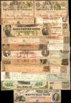 Lot of (21) Mixed Southern States Currency Notes. Various Issuers and Denominations. Very Good to Ch