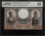 NETHERLANDS INDIES. Javasche Bank. 50 Gulden, 1938. P-81. PMG Choice Very Fine 35.